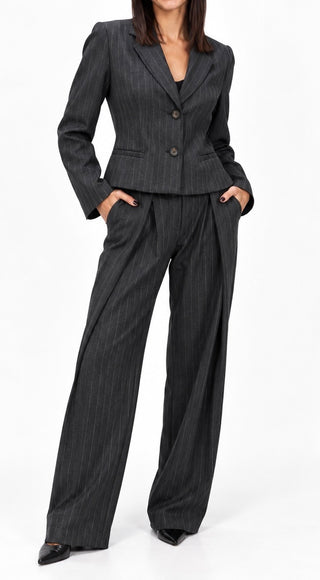 Giacca gessata sartoriale - W26J255