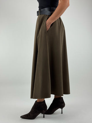 Gonna lunga con cintura - 25640