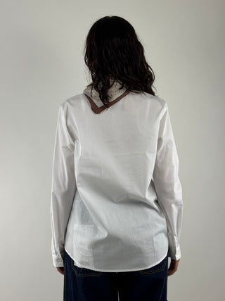 Camicia bianca foulard - RAC0041