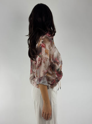 Camicia fantasia fiori - R2156F