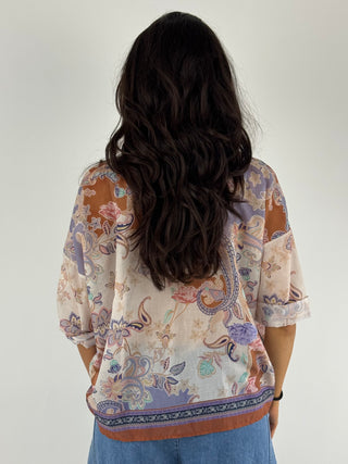 Camicia voile stampa - H169CP48A