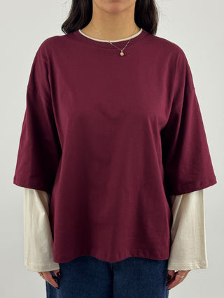 T-shirt over bicolore - UAC0178
