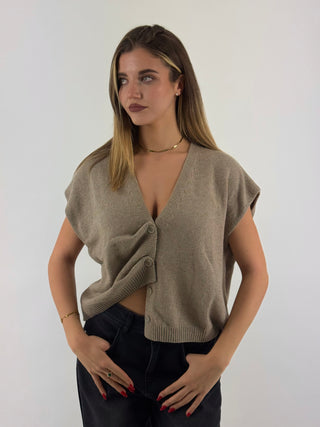 Gilet arricciato - D82449AI26