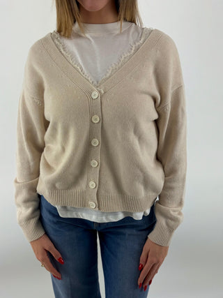 Cardigan doppia chiusura - D82336-APP2