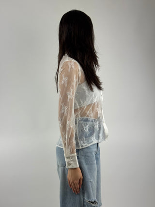 Camicia in pizzo - C4358MC102