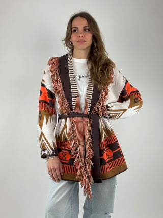 Cardigan frange - 7AB7036