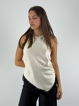 Top con pizzo - 37511G