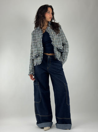 Giacca Tweed Sfrangiata - TAC0130