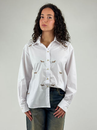 Camicia con ricami - 39835G