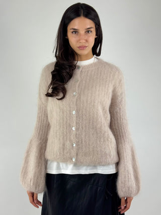 Cardigan effetto mohair  - C03L0040
