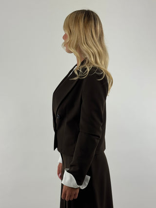 Giacca crop con manica camicia - G6175MNPC