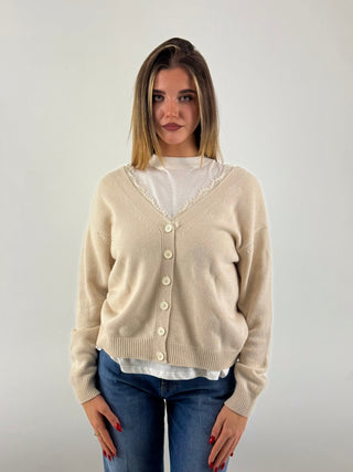 Cardigan doppia chiusura - D82336-APP2