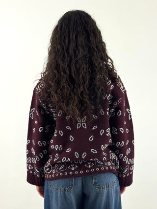 Cardigan paisley - W6HMG86A400