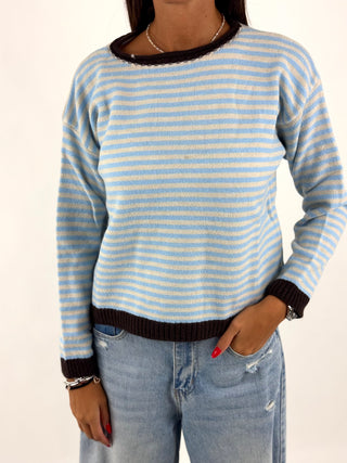 Maglia 2 colori a righe - 25866-AI26