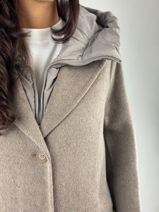 Cappotto lungo con cappuccio  - C03T0114