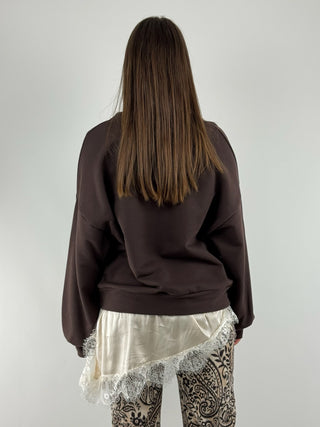 Felpa con pizzo - TF1090