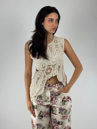 Top in crochet - D02E1029