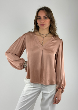 Blusa scollo v - CWG-Q006