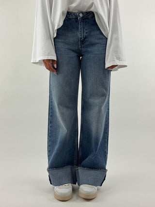 Jeans relaxed wide leg - G051-HATM39