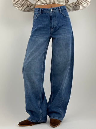 JEANS BARREL WIDE LEG - G041-HATM38