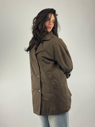 Trench lungo doppiopetto - T812