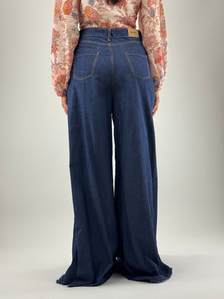 Jeans Wide leg vita alta- P177A242