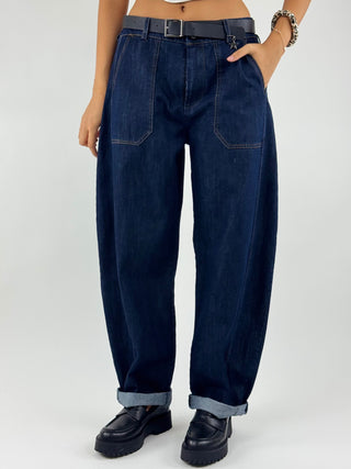 Jeans stellina lavaggio blu - 58300PJ