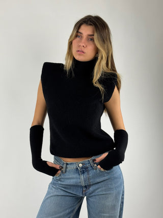 Maglione con manicotti - 3M1087NI