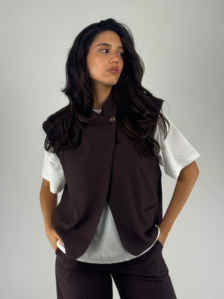 Gilet collo alla coreana - 26D4805