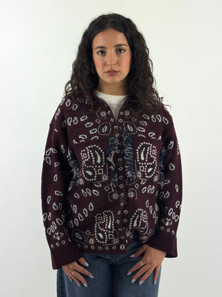 Cardigan paisley - W6HMG86A400