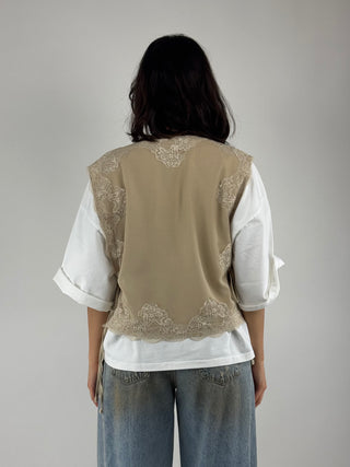 Gilet pizzo - D02E0751