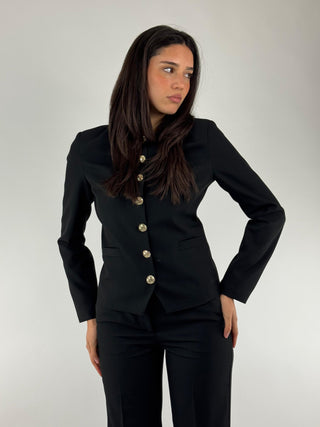 Giacca sfiancata con bottoni oro - TAB1716