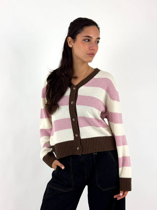 Cardigan a righe - 7AC7137