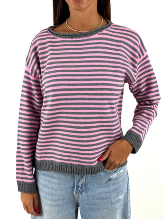 Maglia 2 colori a righe - 25866-AI26