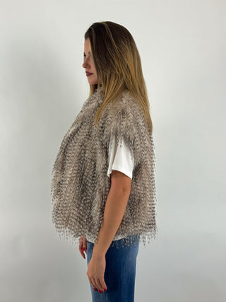 Gilet frange - W25J332