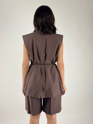 Gilet con cinturino - J1039I121