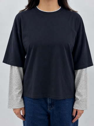 T-shirt over bicolore - UAC0178