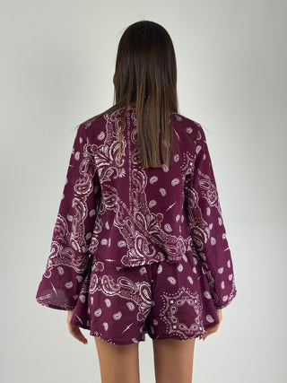Camicia fantasia bandana - D02N1100