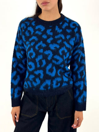 Maglia jacquard animalier - 7AC7200