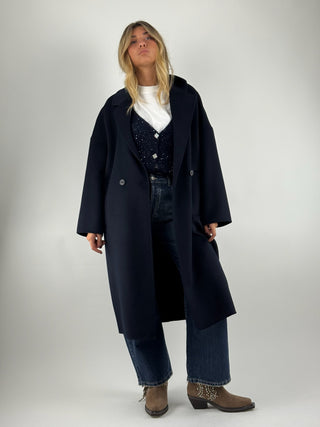 Cappotto ampio doppio petto - TF0003
