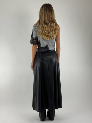 Abito asimmetrico con pizzo - 37750