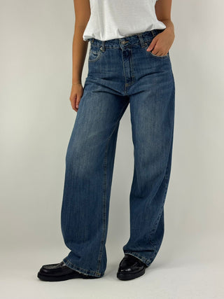 Jeans vita alta palazzo - BL434M-528P