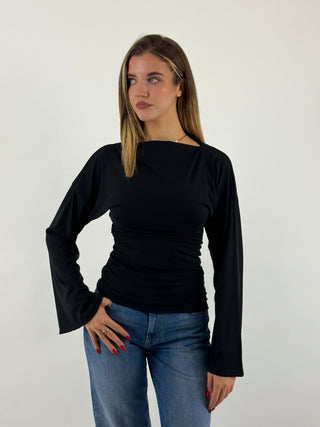 Maglia collo barchetta - MMA-R259