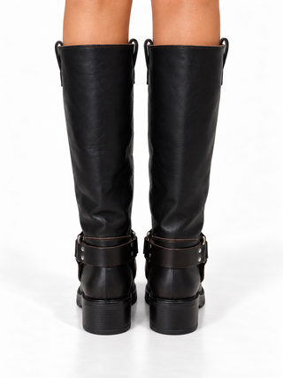 Biker effetto pelle invecchiata -  FW26AT2350MASP