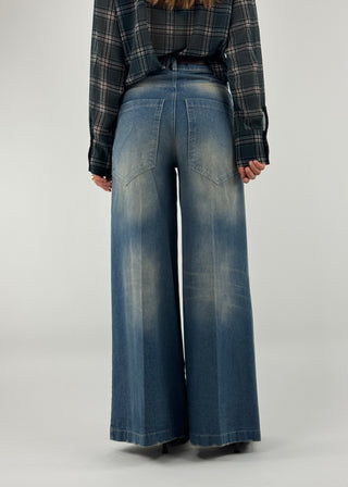 Jeans a palazzo con cintura - AI254058