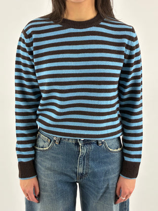 Maglioncino in maglia a righe- D82001