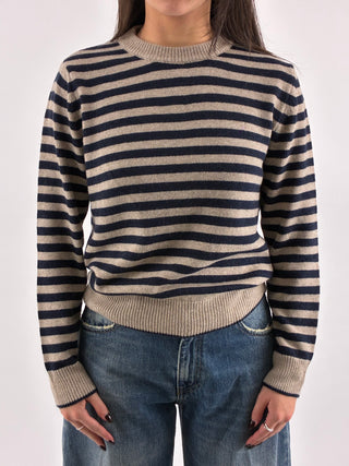Maglioncino in maglia a righe- D82001