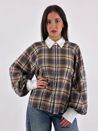 Camicia over in check - W26CA07