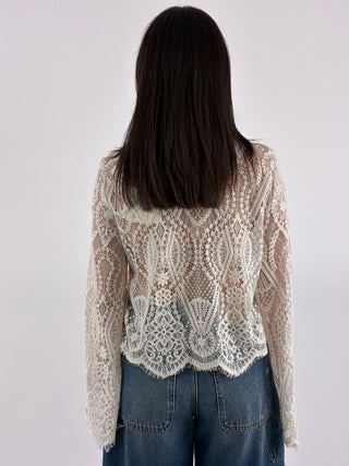 Maglia in pizzo - W26MA16