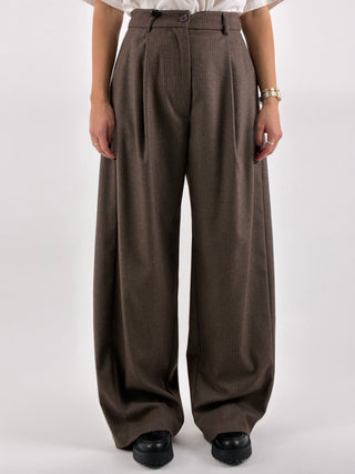 Pantalone a palazzo gessato - TAC1731